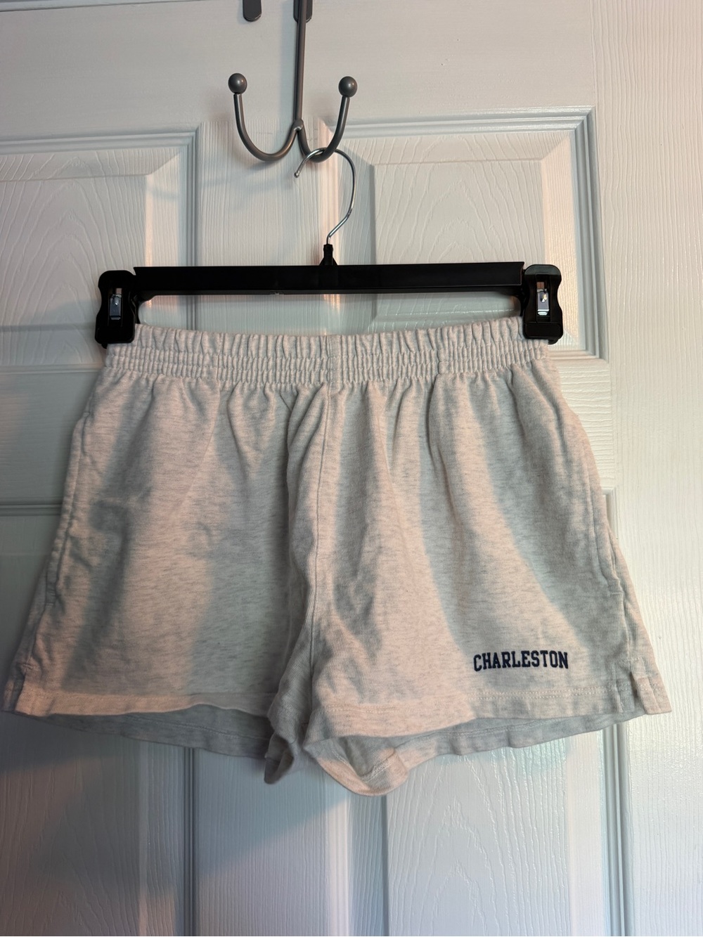 Brandy Melville Light Gray Charleston Cotton Athletic Shorts